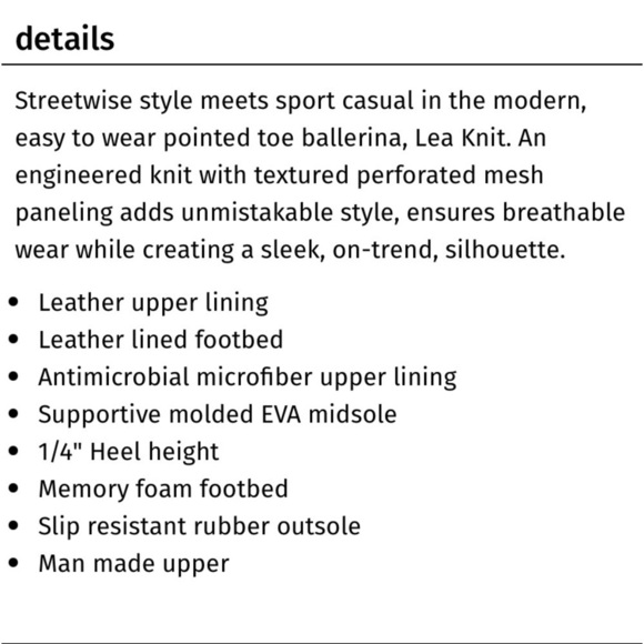 NEW Sava Lea Pointed Toe Ballerina Shoe in size 39/US 9, new without box - Picture 4 of 7